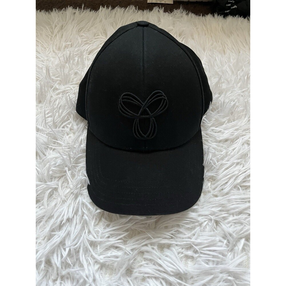 TNA Artizia Hat Cap Strap Back Black on Black Swirl Logo One Size
